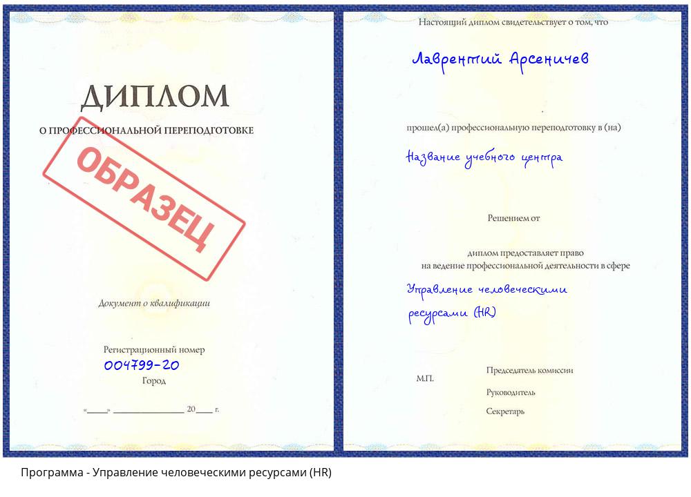 Управление человеческими ресурсами (HR) Валуйки